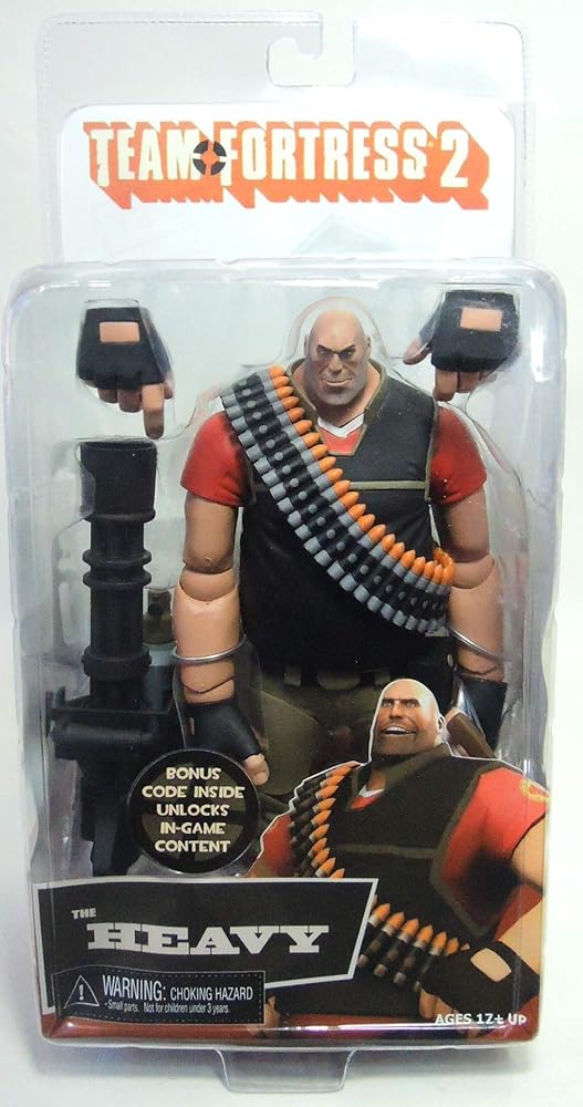 NECA Team Fortress 2 The Heavy Action Figure, 7 UK | Ubuy